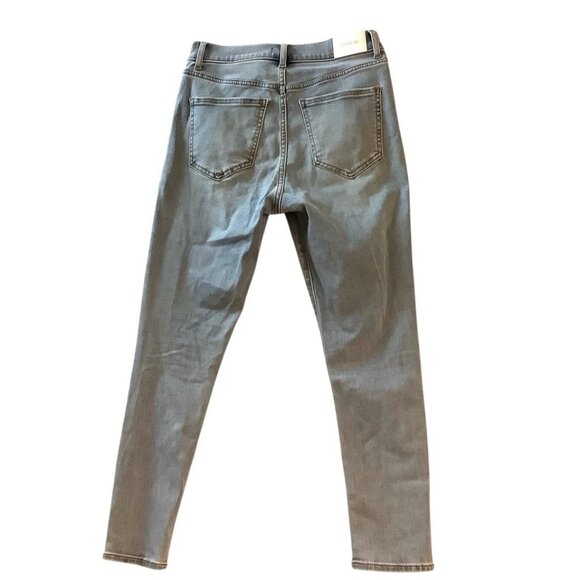 Express High Rise Skinny Stretch Jeans Womens Size 8S Blue Denim - Picture 2 of 10